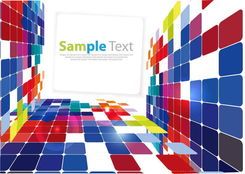 3D Square Background (18500) Free EPS Download / 4 Vector