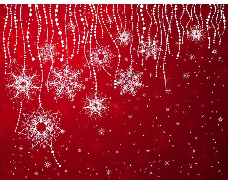 free vector 4 red christmas and new year vector