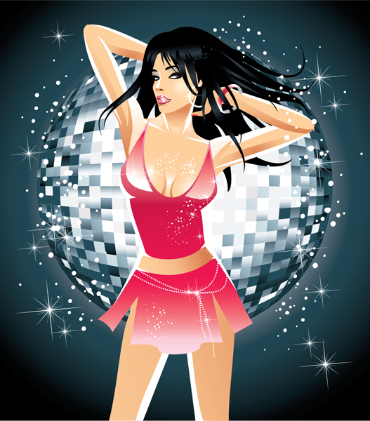 Hot Girl Vector Image