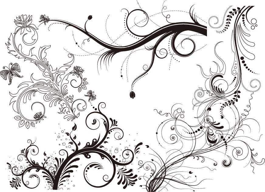 Download Byba: Floral Ornaments Vector Free Download