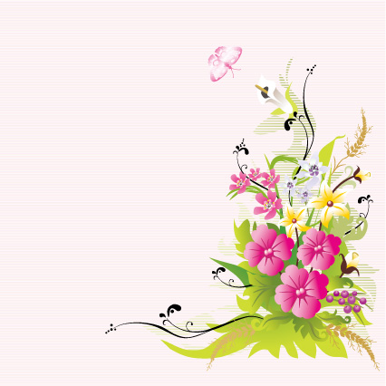 free vector 7, various flowers vector material
