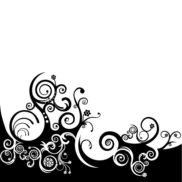 free vector 8, black and white pattern vector material