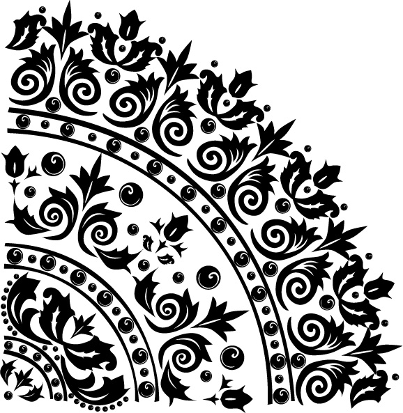 free vector 8, black and white pattern vector material
