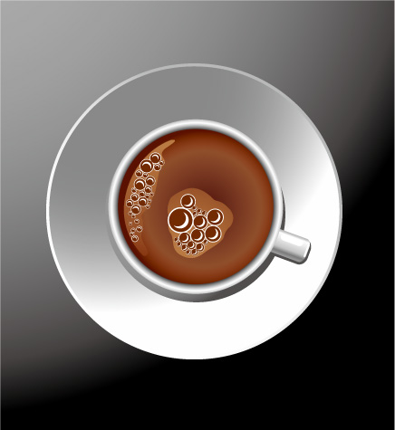 free vector A cup of coffee
