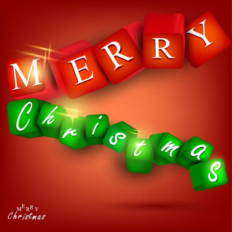 free vector A gorgeous christmas elements background 02 vector