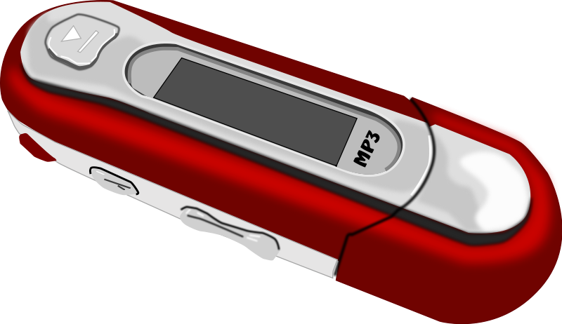 free vector A Red old style MP3 Player