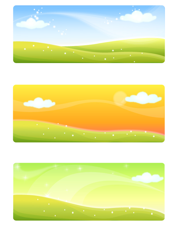 free vector A variety of fantasystyle background vector 2