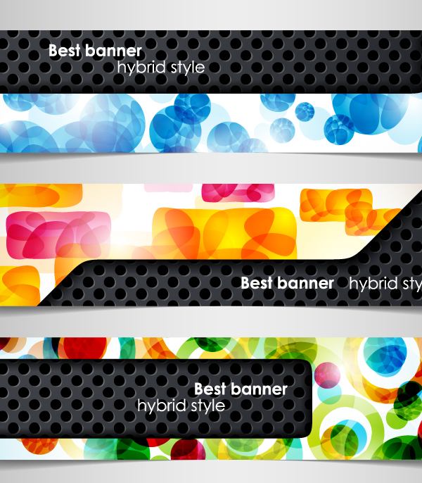 free vector A variety of topics banners 02 vector