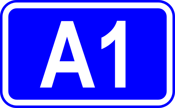 free vector A1 Road Sign clip art