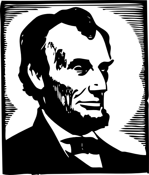 free vector Abraham Lincoln clip art