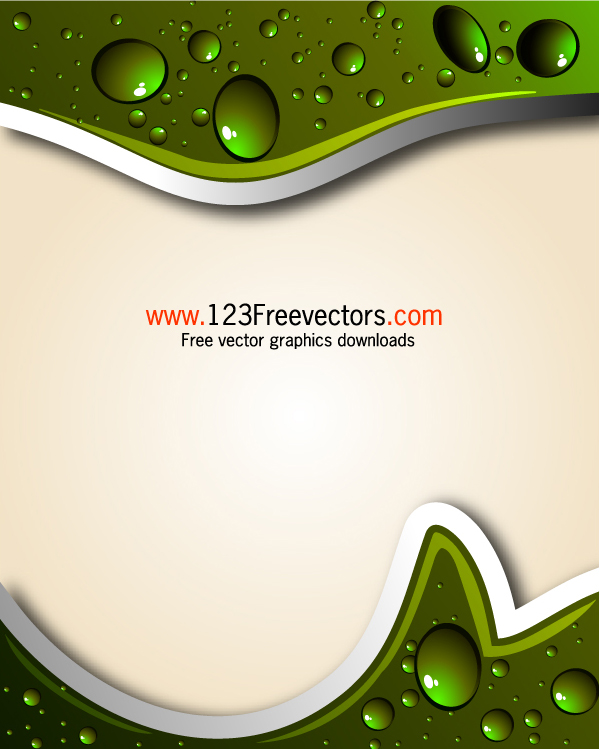 free vector Abstract Background with Water Drops Vector Illustration