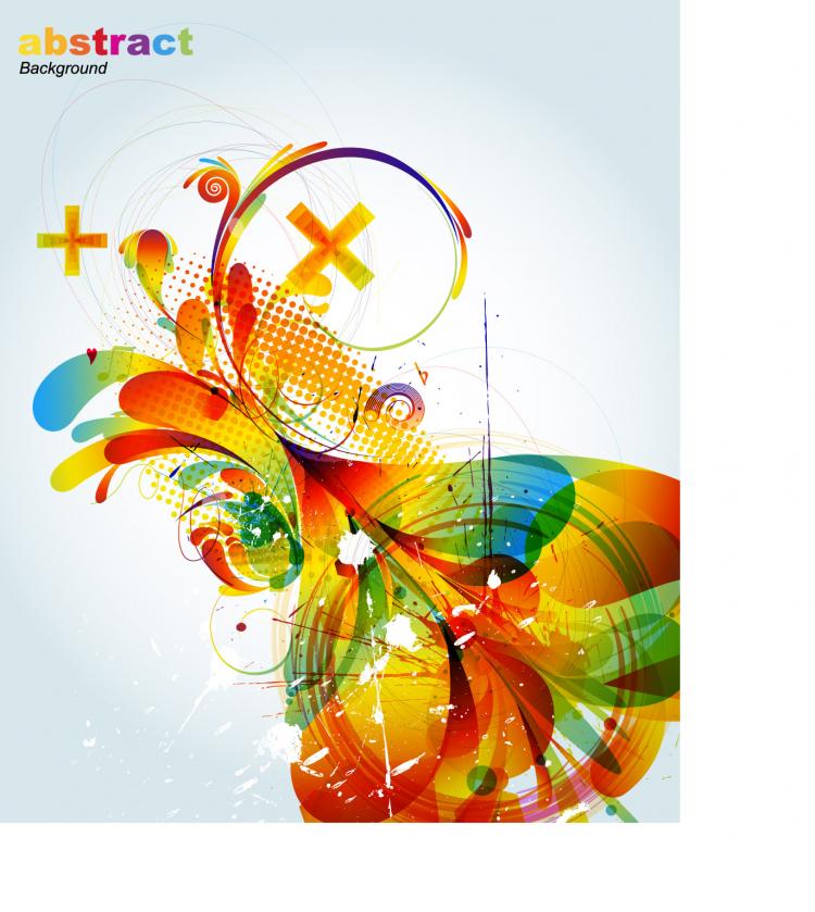 free vector Abstract colorful fashion pattern vector