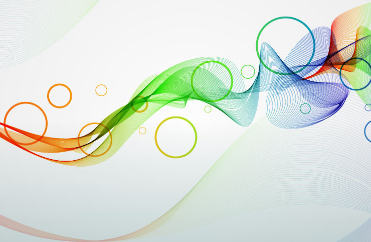 Abstract Colorful Waves Background (21893) Free EPS Download / 4 Vector