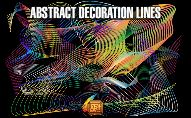 free vector Abstract Decoration Lines