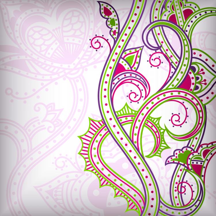 Download Abstract floral pattern background (21837) Free EPS ...