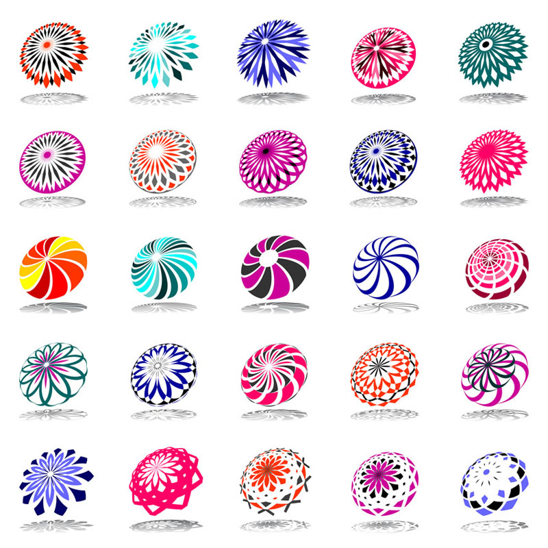 Download Abstract symbol graphics (21769) Free AI Download / 4 Vector