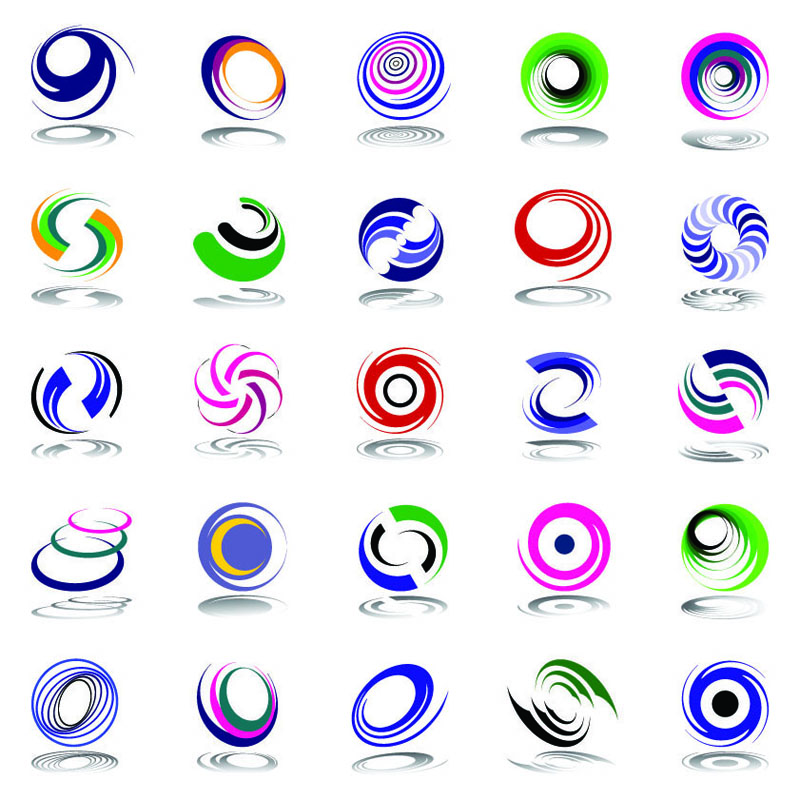 free vector Abstract symbol graphics 03 vector