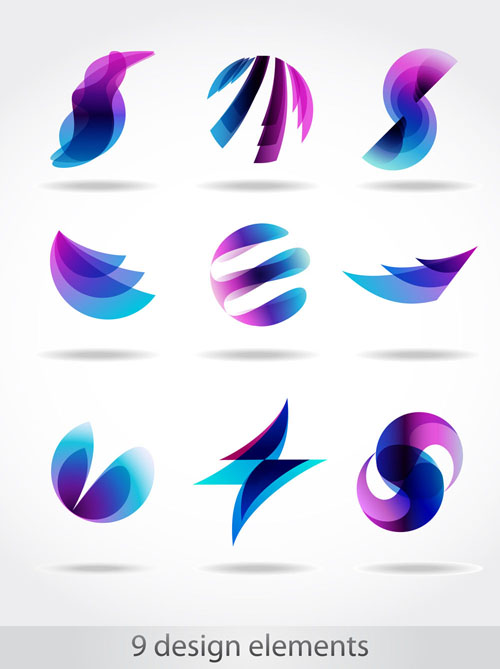 free vector Abstract symbol graphics 05 vector