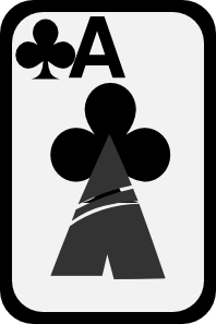 free vector Ace Of Clubs clip art