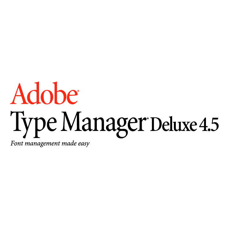 free vector Adobe type manager deluxe