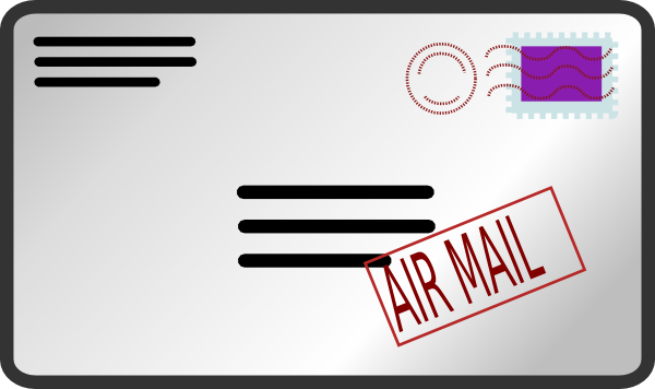 free vector Air Mail Envelope clip art