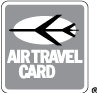 free vector Air Travel card logo