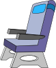 free vector Airplane Seat clip art