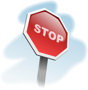 free vector Aj Stop Sign Angled clip art