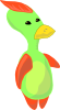 free vector Alien Duck clip art