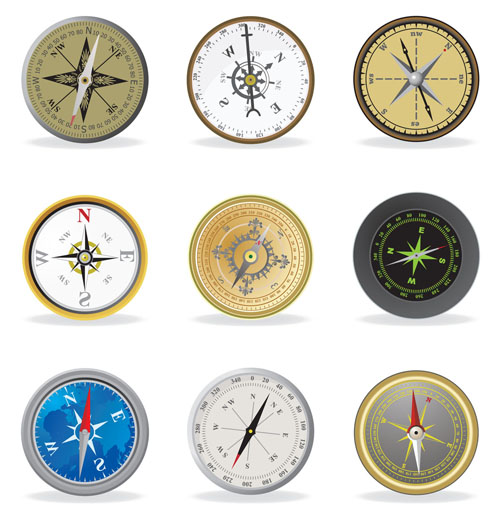 free vector All kinds of compass vector