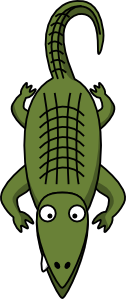 free vector Alligator  clip art