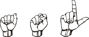 free vector American Sign Language Asl clip art