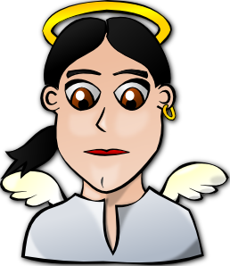 free vector Angel Face Cartoon clip art