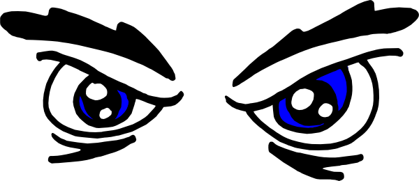 free vector Angry Eyes clip art