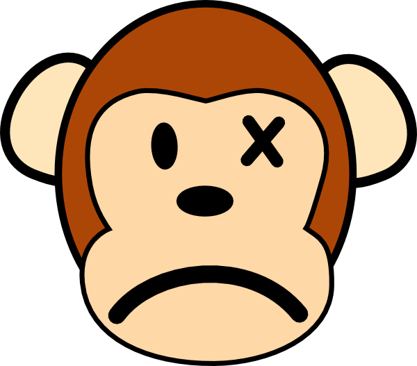 free vector Angry Monkey clip art