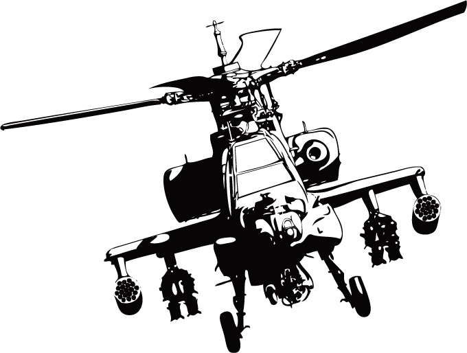 free vector Apache helicopters vector material