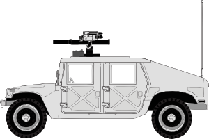 free vector Armed Hummer clip art