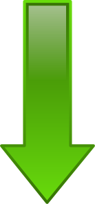 free vector Arrow-down-green clip art