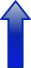 free vector Arrow-up-blue clip art