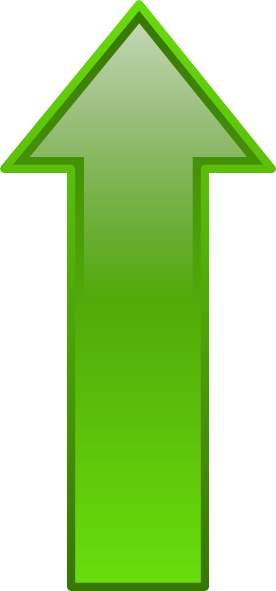 free vector Arrow-up-green clip art