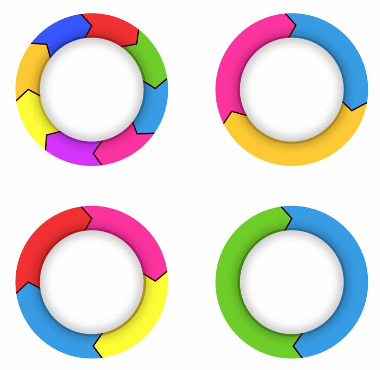 free vector Arrows in a circle flow