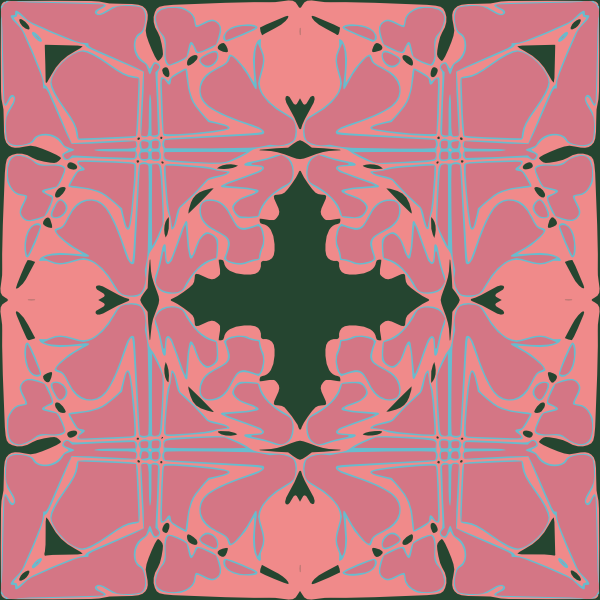 free vector Art Nouveau Tile Pattern clip art