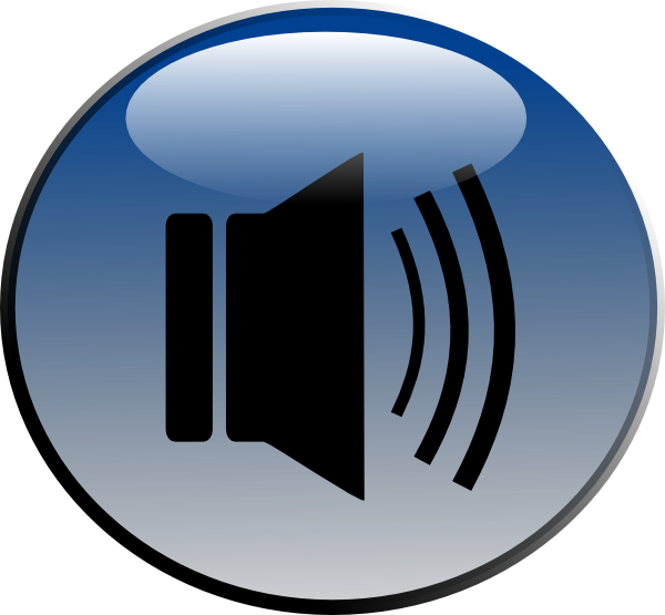 free vector Audio Speaker Glossy Icon clip art