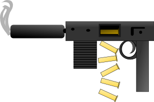 free vector Automatic Gun clip art