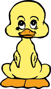 free vector Baby Duck clip art