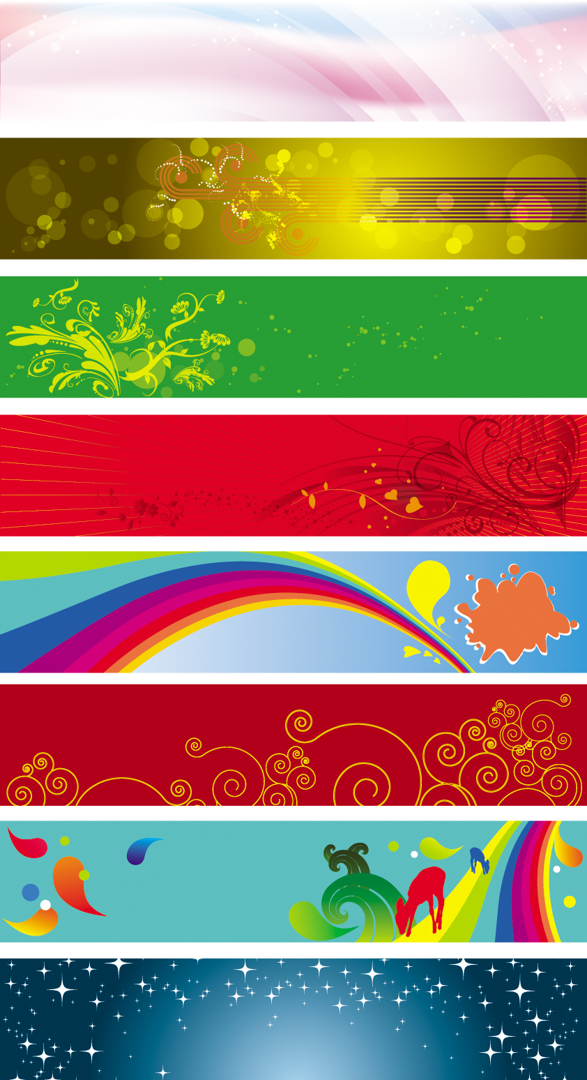free vector Background banner beautiful pattern vector