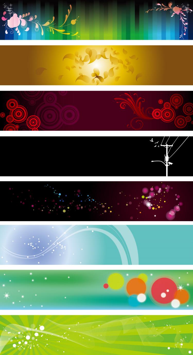 free vector Background banner beautiful pattern vector
