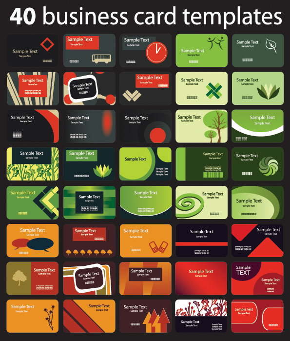 free vector Background section 80 card template vector 2