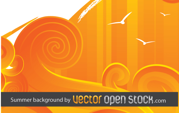 free vector Background Vector for Summer