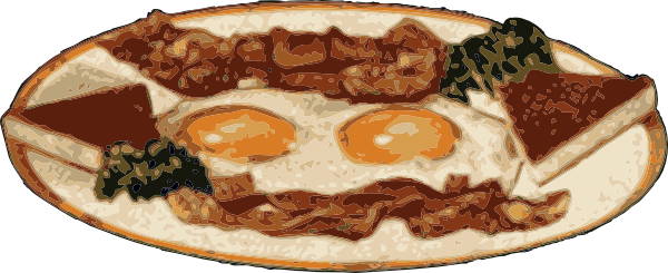 free vector Bacon And Eggs clip art